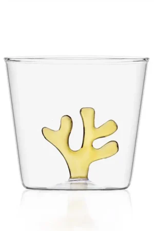 Vendita Finale Ichendorf Milano Tumbler Corallo Giallo Coral Reef in Vetro
