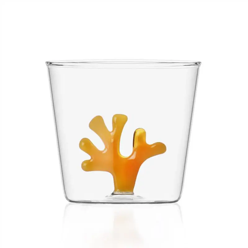 Ichendorf Milano Tumbler Corallo Arancio Coral Reef in Vetro Quantità Limitata
