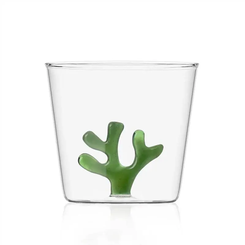 Offerta Lampo Ichendorf Milano Tumbler Corallo Verde Coral Reef in Vetro