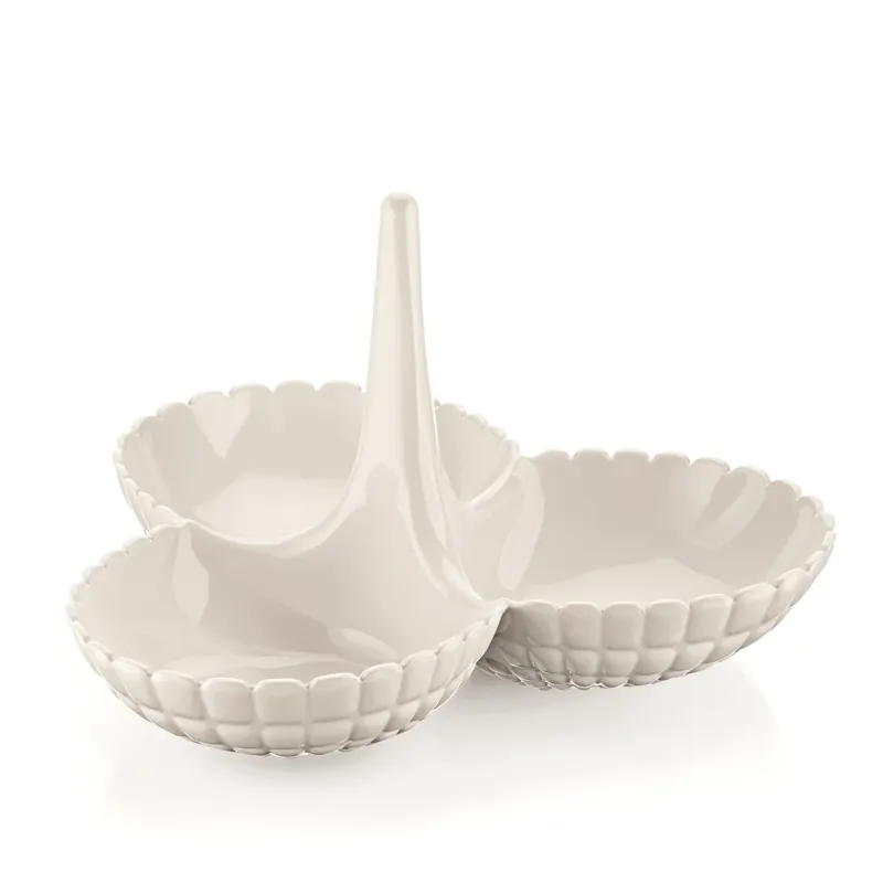 Guzzini Antipastiera Tiffany 25x23,5 cm Bianco Latte Prezzo Ridotto