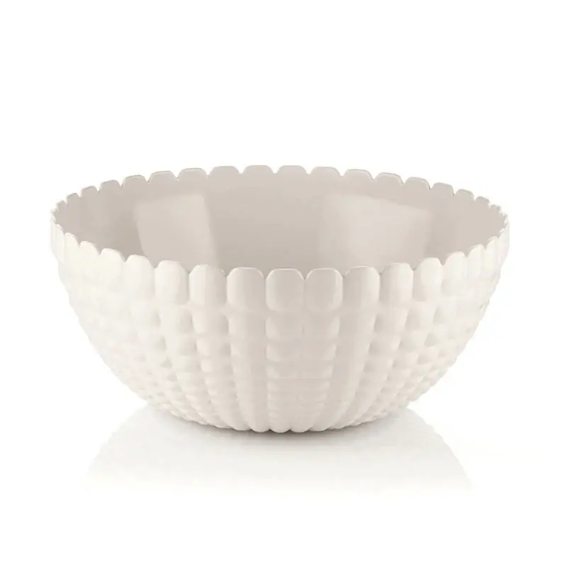 Nuova Collezione Guzzini Contenitore Tiffany Bianco Latte in Resina D25 cm