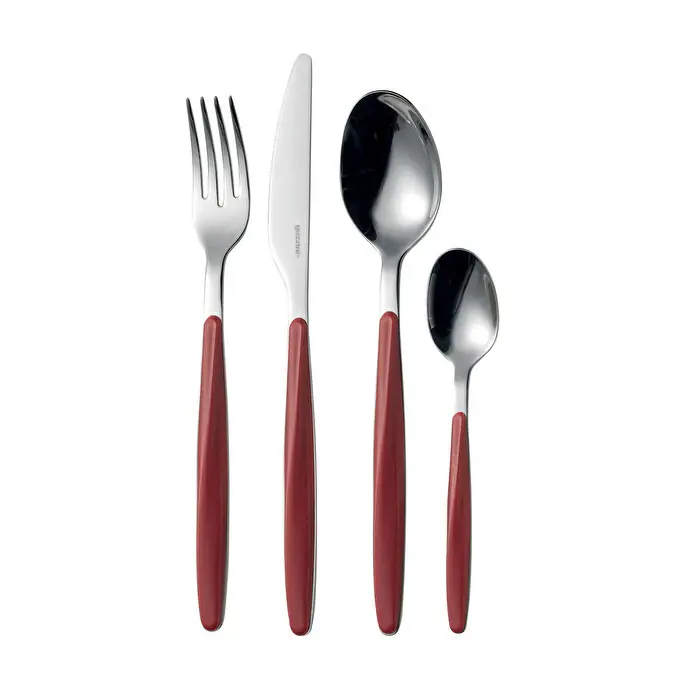 Guzzini Servizio Posate 24 Pezzi My Fusion Rosso Nuovo Arrivo