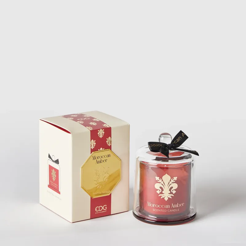 Prezzo Basso EDG Enzo De Gasperi Candela Con Cupola Goldlily H13 cm Ambra Marocchina