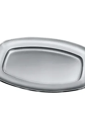 Alessi Vassoio da Portata Rettangolare 30x21 cm Acciaio Inox Occasione Imperdibile