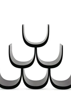 Alessi Portabottiglie Modulare Noè In Resina Nero Più Venduto