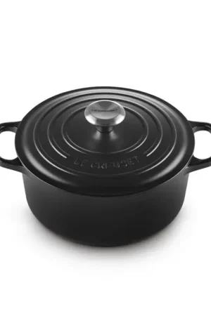 Vendita Finale Le Creuset Cocotte Rotonda Evolution in Ghisa Vetrificata 24 cm Nero