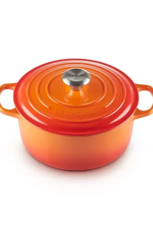 Offerta Lampo Le Creuset Cocotte Rotonda Evolution in Ghisa Vetrificata 24 cm Arancio