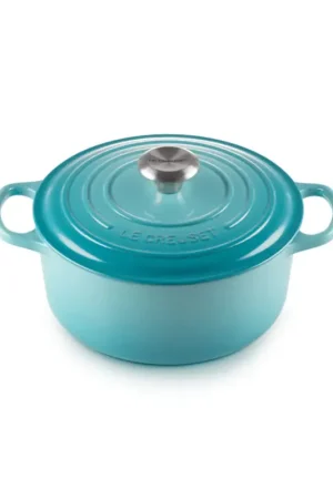 Scelto Dai Clienti Le Creuset Cocotte Rotonda Evolution in Ghisa Vetrificata 24 cm Blu Caribe