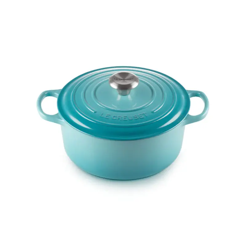 Scelto Dai Clienti Le Creuset Cocotte Rotonda Evolution in Ghisa Vetrificata 24 cm Blu Caribe