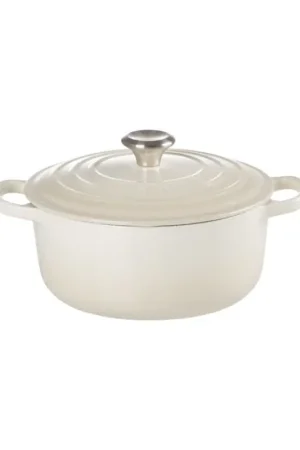 Le Creuset Cocotte Rotonda Evolution in Ghisa Vetrificata 24 cm Meringue Compra Adesso