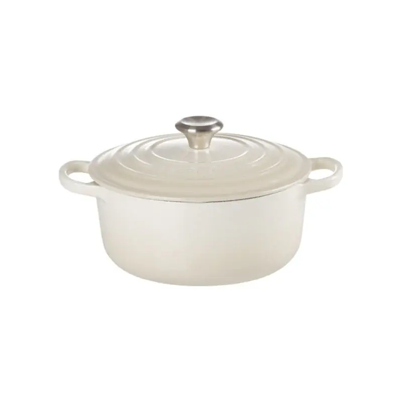 Le Creuset Cocotte Rotonda Evolution in Ghisa Vetrificata 24 cm Meringue Compra Adesso