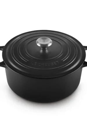 Offerta Lampo Le Creuset Cocotte Rotonda Evolution in Ghisa Vetrificata 28 cm Nero
