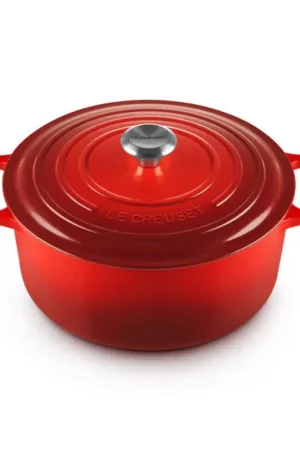 Più Venduto Le Creuset Cocotte Rotonda Evolution in Ghisa Vetrificata 28 cm Ciliegia