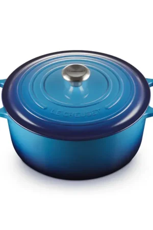 Offerta Limitata Le Creuset Cocotte Rotonda Evolution in Ghisa Vetrificata 28 cm Azure Blu