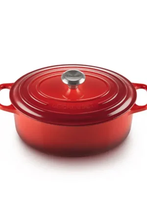 Spedito Oggi Le Creuset Cocotte Ovale Evolution in Ghisa Vetrificata 29 cm Ciliegia