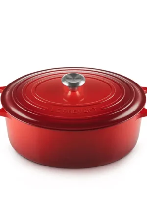 Ultime Pezzi Le Creuset Cocotte Ovale Evolution in Ghisa Vetrificata 33 cm Ciliegia