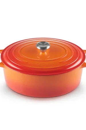 Compra Oggi Stesso Le Creuset Cocotte Ovale Evolution in Ghisa Vetrificata 33 cm Arancio