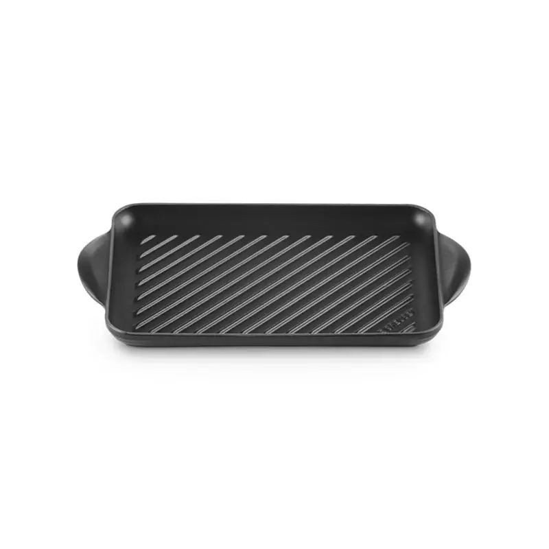 Affare Le Creuset Grill Rettangolare Tradition in Ghisa Vetrificata 32x22 cm Nero