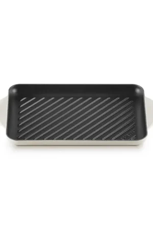 Prezzo Scontato Le Creuset Grill Rettangolare Tradition in Ghisa Vetrificata 32x22 cm Meringue