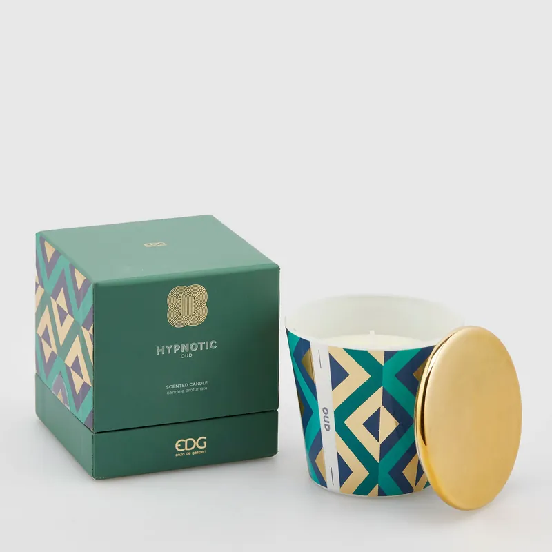 EDG Enzo De Gasperi Candela Hypnotic con Coperchio H9 cm Oud Subito Disponibile