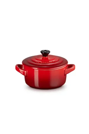 Saldi Le Creuset Mini Cocotte Rotonda in Gres Vetrificato 10 cm Ciliegia