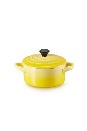 Le Creuset Mini Cocotte Rotonda in Gres Vetrificato 10 cm Giallo Affare