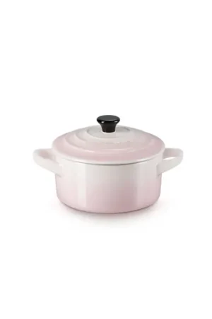 Le Creuset Mini Cocotte Rotonda in Gres Vetrificato 10 cm Shell Pink Ultima Occasione