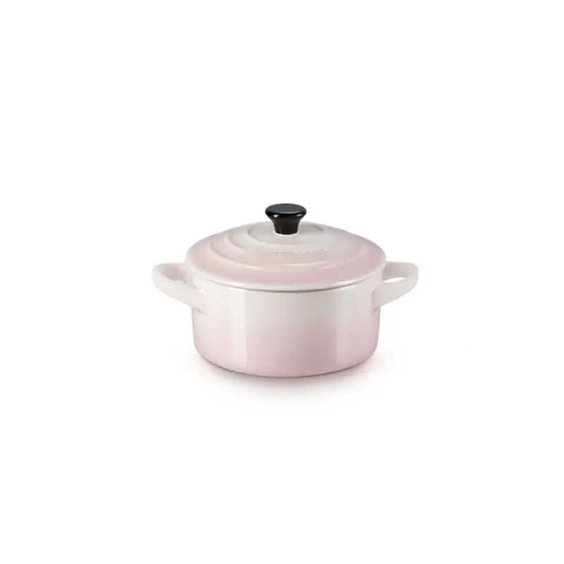 Le Creuset Mini Cocotte Rotonda in Gres Vetrificato 10 cm Shell Pink Ultima Occasione