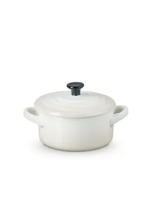 Miglior Prezzo Le Creuset Mini Cocotte Rotonda in Gres Vetrificato 10 cm Meringue