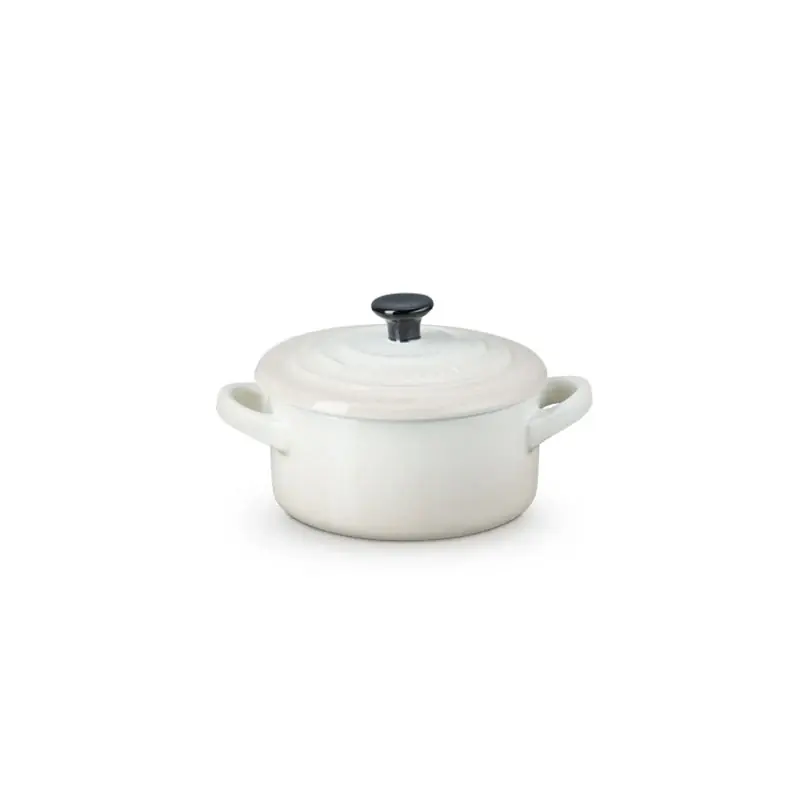 Miglior Prezzo Le Creuset Mini Cocotte Rotonda in Gres Vetrificato 10 cm Meringue