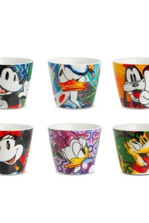 Quantità Limitata Egan Set 6 Bicchierini da Caffè Disney Forever & Ever 90 ml
