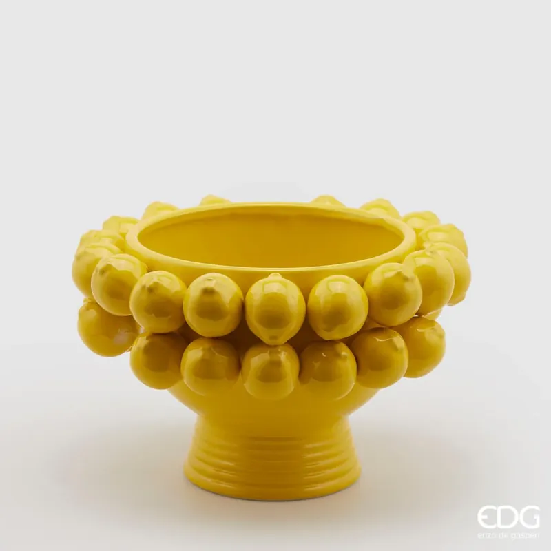 EDG Enzo De Gasperi Vaso Chakra Coppa Limoni H23 D37 cm Prezzo Basso