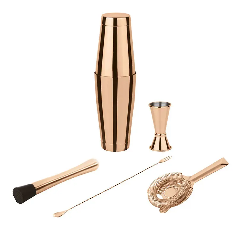 Acquista Ora Paderno Sambonet Set 5 pezzi Cocktail Mixology Boston Inox Copper Rame