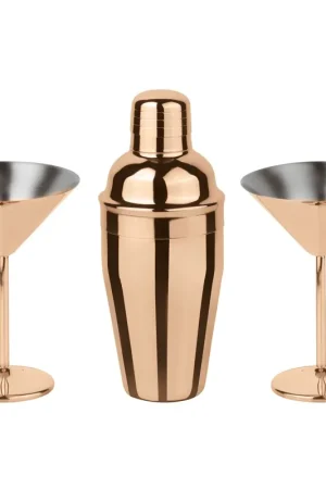 Paderno Sambonet Set 3 pezzi Martini Inox Copper Rame Look A Buon Prezzo