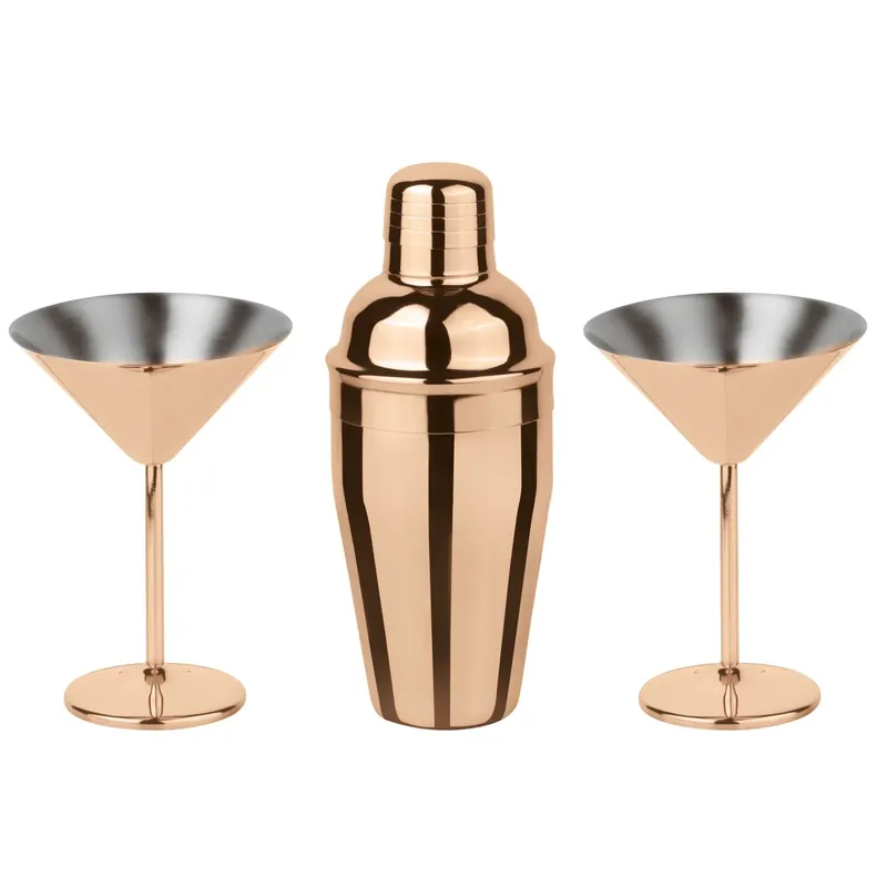 Paderno Sambonet Set 3 pezzi Martini Inox Copper Rame Look A Buon Prezzo