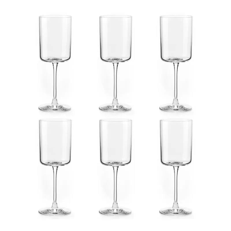 Offerta Lampo Fade Set 6 Calici Vino Vertical in Vetro 340 ml