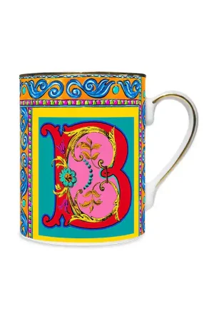 Baci Milano Mug in Porcellana Ortigia Lettera B Offerta Del Giorno