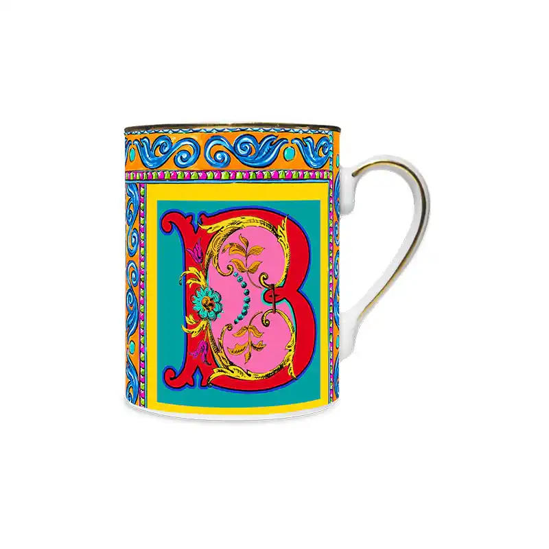 Baci Milano Mug in Porcellana Ortigia Lettera B Offerta Del Giorno