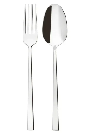 Nuovo Arrivo Sambonet Set 2 Posate Servire Rock in Acciaio Inox