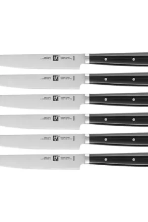 Più Venduto Zwilling Set 6 Coltelli Bistecca Steak Set Lama Liscia