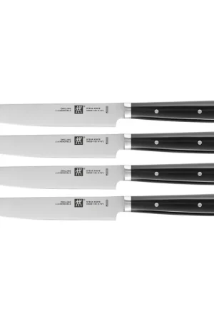 Zwilling Set 4 Coltelli Bistecca Steak Set Lama Liscia Soddisfatti O Rimborsati