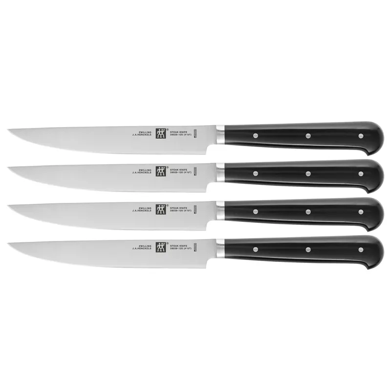 Zwilling Set 4 Coltelli Bistecca Steak Set Lama Liscia Soddisfatti O Rimborsati
