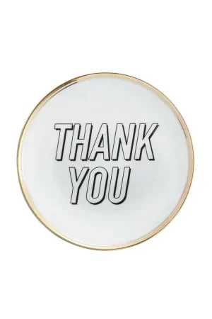 Scelto Dai Clienti Bitossi Home Piatto Thank You D17 cm in Porcellana