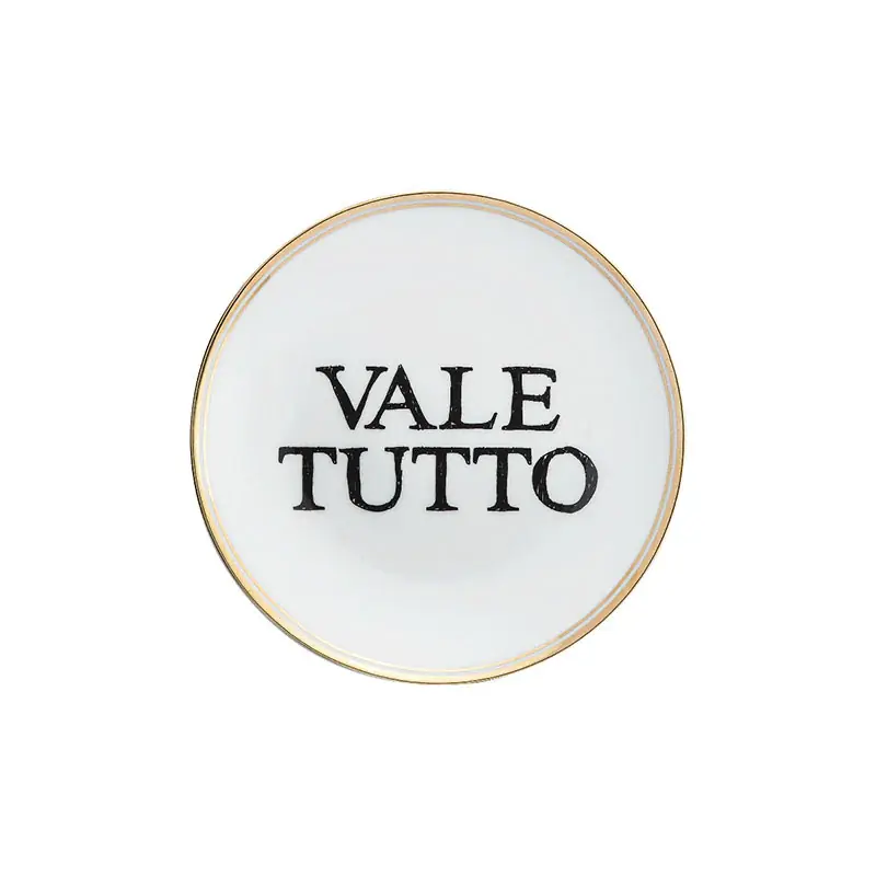 Non Perdere Bitossi Home Piatto Vale tutto D17 cm in Porcellana