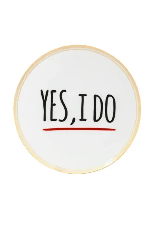 Bitossi Home Piatto Yes I Do D17 cm in Porcellana Direttamente Dal Produttore
