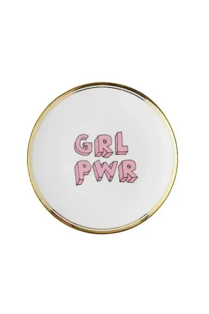 Bitossi Home Piatto Girl Power D17 cm in Porcellana Popolare