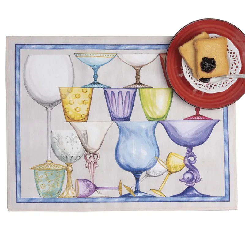 Tessitura Toscana Telerie Set 2 Tovagliette Crystal 37x48 cm Ultime Pezzi