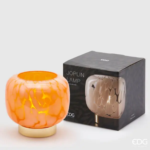 EDG Enzo de Gasperi Lampada Joplin 15 cm Salmone Spedizione Espresso