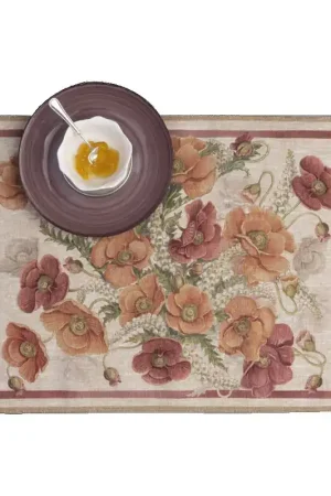 Vendita Finale Tessitura Toscana Telerie Set 2 Tovagliette Poppy 37x48 cm