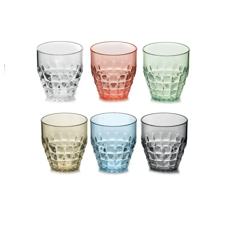 Guzzini Set 6 Bicchieri Bassi Tiffany Acqua 27x9,5xh16 cm Pagamento Sicuro